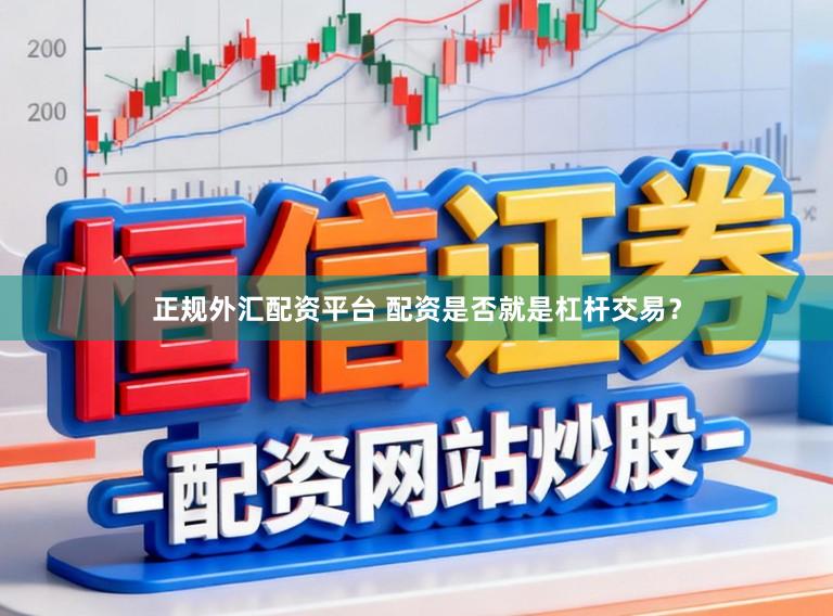 正规外汇配资平台 配资是否就是杠杆交易？